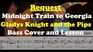 Midnight Train to Georgia  Bass Cover and lesson  Request [upl. by Llehsim]