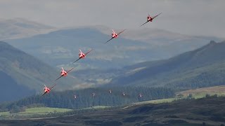 RAF Red Arrows transit in Formation through Mach Loop Snowdonia Wales [upl. by Kristin]