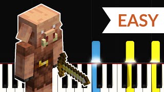 Pigstep  Minecraft OST EASY Piano Tutorial [upl. by Petty]