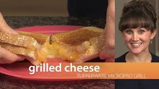 Tupperware MicroPro Grill  Grilled Cheese Yum [upl. by Kerek140]