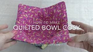 How to make a quilted bowl cosycozy [upl. by Kelda676]