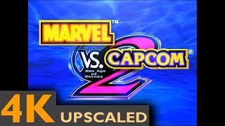 Marvel vs Capcom 2  INTRO ALL CHARACTERS  AI Upscaled 4K HD 60fps [upl. by Dennis]