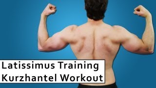 Rückentraining mit Kurzhanteln  Latissimus Trainingsplan [upl. by Setarcos]