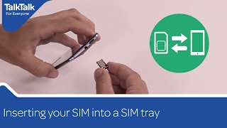 Inserting your SIM into a SIM tray [upl. by Amleht]