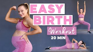 20 MIN Schwangerschaft Workout  Vorbereitung auf Geburt  Prenatal Training [upl. by Anahahs417]