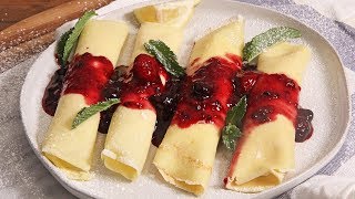 Berries amp Cream Crepes [upl. by Ardnama601]