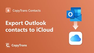 Export Outlook contacts to iCloud [upl. by Ches]