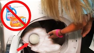 Wool Dryer Balls Review  DO THEY WORK Best Laundry Hacks [upl. by Alenairam]