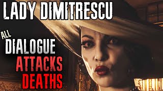 ALCINA DIMITRESCU  All Deaths Attacks and Dialogue  Resident Evil 8 Village [upl. by Limber]