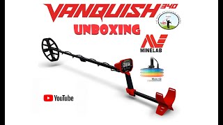 Minelab Vanquish 340 Unboxing and controls metaldetecting [upl. by Jacquelyn]