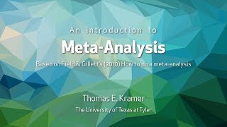 Conducting a MetaAnalysis [upl. by Enirehs]