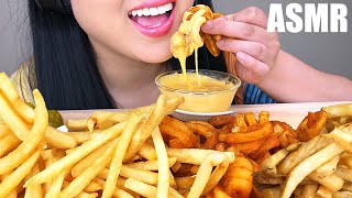 ASMR MOST POPULAR FAST FOOD FRIES  CHEESE SAUCE No Talking  ASMR Phan [upl. by Nivej]