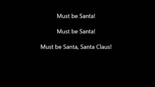 Must be Santa Backing Track with Lyrics [upl. by Norra]