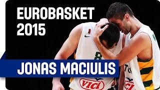 Jonas Maciulis 34 points v Georgia  EuroBasket 2015 [upl. by Lednahc]