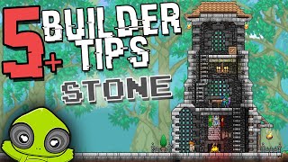 5 Epic Tips to Improve Your Stone House Builds  Building Tips  Terraria 14 Journeys End [upl. by Lairea]