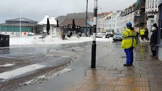 Storm Brian In Aberystwyth [upl. by Eillor826]