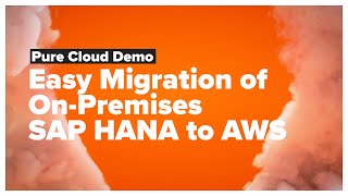 Easy Migration of OnPremises SAP HANA to AWS Demo [upl. by Grissel]