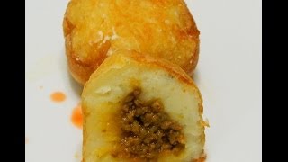 Rellenos de Papa or Stuffed Potato Balls [upl. by Ardnek]