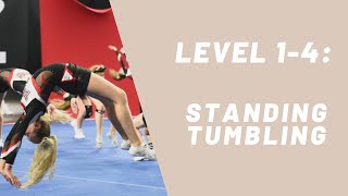 Level 14 progression Standing Tumbling [upl. by Laitselec]