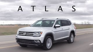 2019 VW Atlas 4MOTION Review  Its Huge [upl. by Hardunn588]