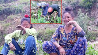 jungle man family farming junglefamilycooking [upl. by Burford762]