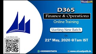 MS Dynamics 365 Finance amp Operations Online Training Demo  Visualpath [upl. by Norha]