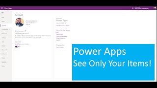 Microsoft PowerApps Filter Gallery So Users Only See Their Items [upl. by Bobine]