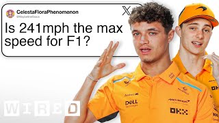 Lando Norris amp Oscar Piastri Answer Formula 1 Questions From Twitter  Tech Support  WIRED [upl. by Rakia]