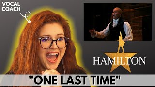 Christopher Jackson quotOne Last Timequot HAMILTON I Vocal Coach Reacts [upl. by Reggie]