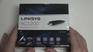 Linksys DualBand AC1200 Wireless USB 30 Adapter WUSB6300 Unboxing [upl. by Meghan793]