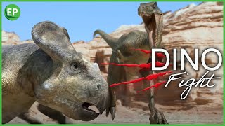 Dinosaur fight Protoceratops vs Velociraptor  Learn about dinosaurs  Dino battle  the Dinosaur [upl. by Alrats47]