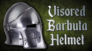 MCI2428 Visored Barbuta Helmet from Medieval Collectibles [upl. by Ahsinawt]