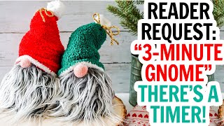 The Easiest Sock Gnomes  3 Minute DIY Christmas Gnome Video Tutorial  Fast Sock Gnome  DIY Gnomes [upl. by Halfdan2]