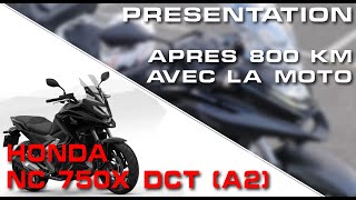 Honda NC 750X DCT A2 2023  Présentation après 800 km [upl. by Akiria]