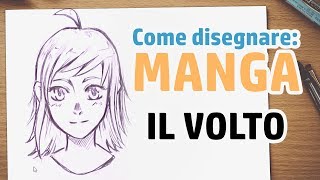 TUTORIAL  Come disegnare un volto manga [upl. by Noemi]