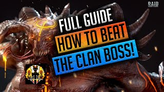 RAID Shadow Legends  HOW TO BEAT THE CLANBOSS FULL GUIDE [upl. by Cleodal149]