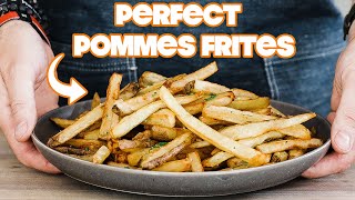 The French Fry Recipe I learned to make at an amazing burger joint the BEST Pommes Frites EVER [upl. by Mcnally]