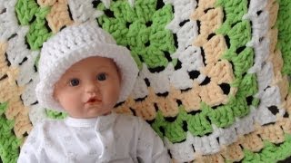 Bernat Baby Blanket  From the Middle Part 1 [upl. by Acila]