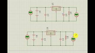 Simulation of 7812 and 7805 voltage Regulators in Proteus  DC to DC power supply [upl. by Vance584]