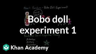 Observational learning Bobo doll experiment and social cognitive theory  MCAT  Khan Academy [upl. by Tarrsus]