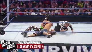 John Cena’s Strongest Moves WWE Top 10 [upl. by Kaspar]