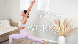 40 MIN YOGA PILATES WORKOUT  Full Body Flow [upl. by Anirdnajela]