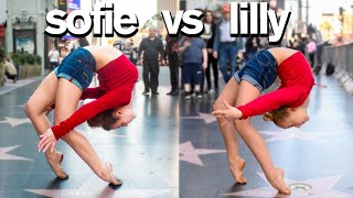 Dance Moms Lilly K vs Sofie Dossi  Funny Contortion Challenge [upl. by Relyhs]