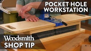 Woodworking Tip PocketHole Jig Workstation [upl. by Grace]