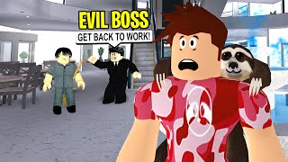 BLOXBURG MALL Had EVIL BOSS I EXPOSED Him Roblox [upl. by Lunette]