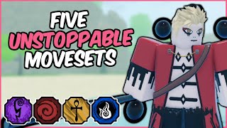 Five UNSTOPPABLE Shindo Life Movesets You NEED To Use [upl. by Kattie]