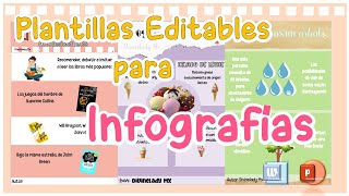 PLANTILLAS EDITABLES PARA INFOGRAFIA DESDE WORD [upl. by Eiramrefinnej]