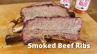 Smoked Beef Ribs  Dino Beef Ribs Recipe  Texas Style [upl. by Leoine]