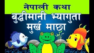 नेपाली कथा बुद्धिमानी भ्यागुता र मुर्ख माछा  Stories in Nepali For Kids [upl. by Niran]