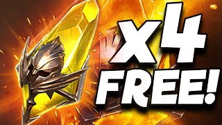 GET 4 SACREDS SHARDS FOR FREE  EASY GUIDE  RAID SHADOW LEGENDS [upl. by Orlina]